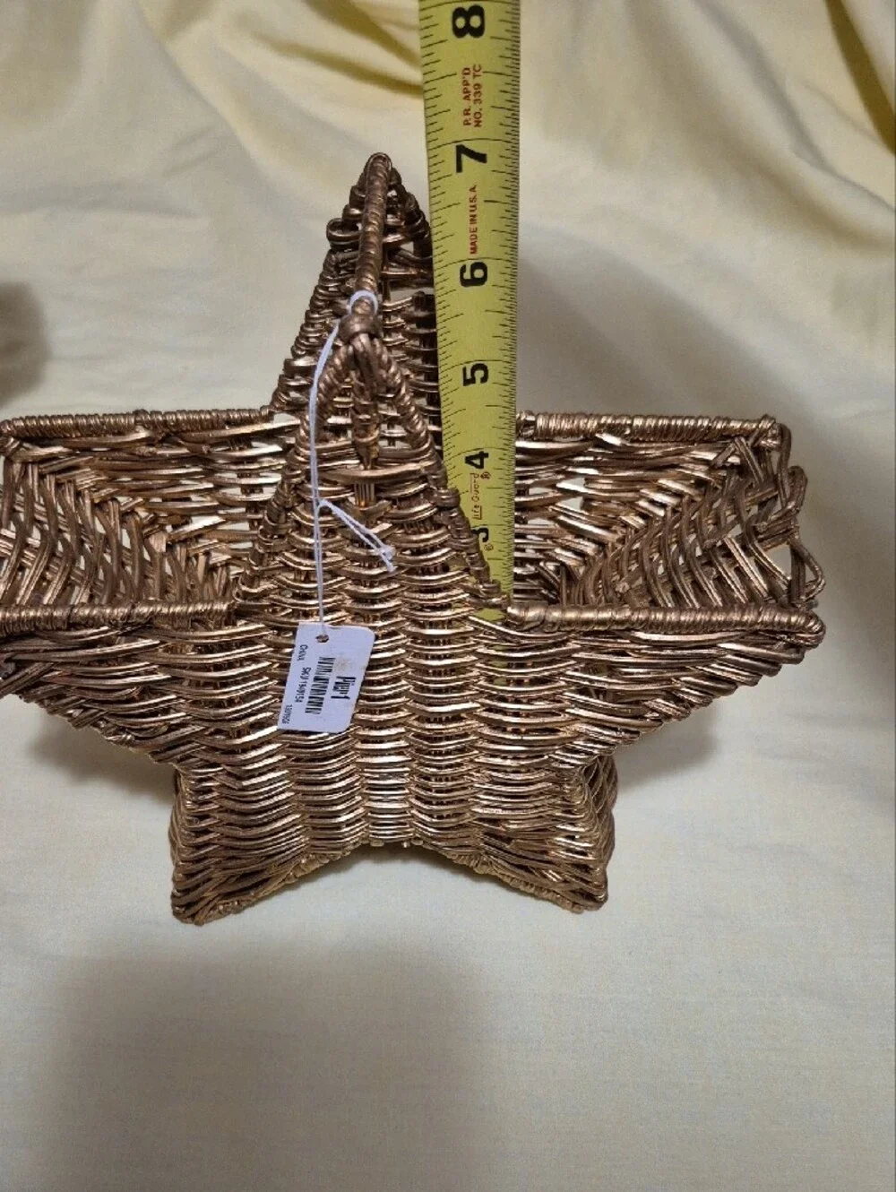 Pier 1 Metallic Woven Star Baskets - Bronze
